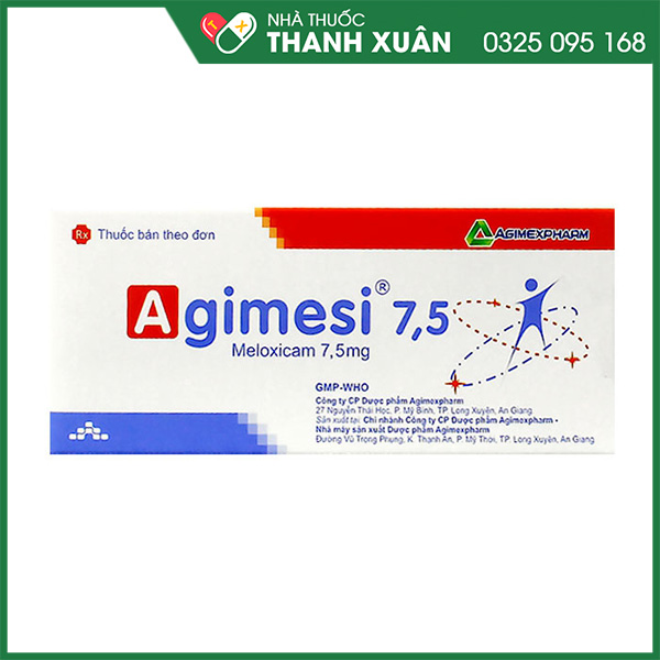 Thuốc Agimesi 7,5 giảm đau, chống viêm, chống thấp khớp